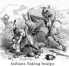 印第安人服用头皮