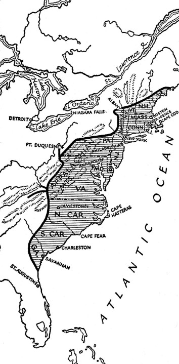 1774年的《殖民地边界线