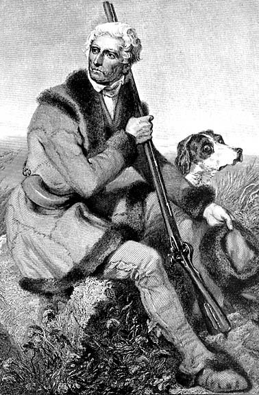 Portrait of Daniel Boone: Frontiersman of early America