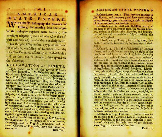 《权利宣言》第一页