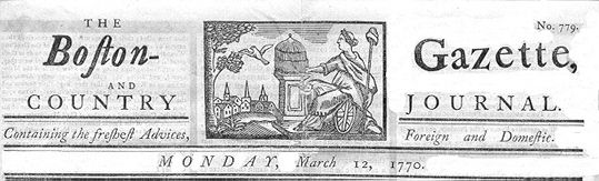 波士顿公报1770年3月12日