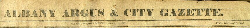 约翰·亚当斯的讣告刊登在1826年的《阿格斯与城市公报》上